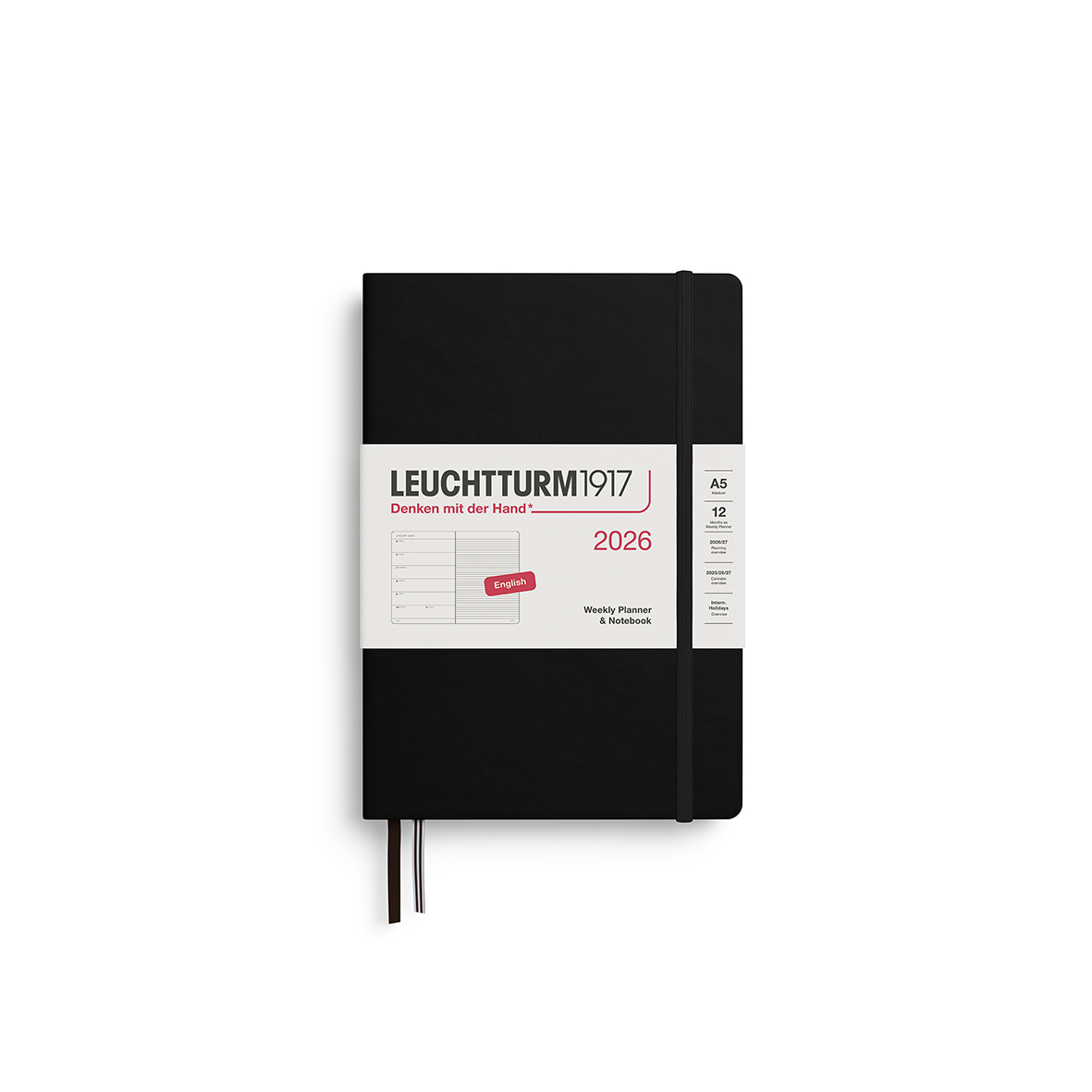 Leuchtturm week/planning agenda 2026 spring leaf 21x15cm kopen