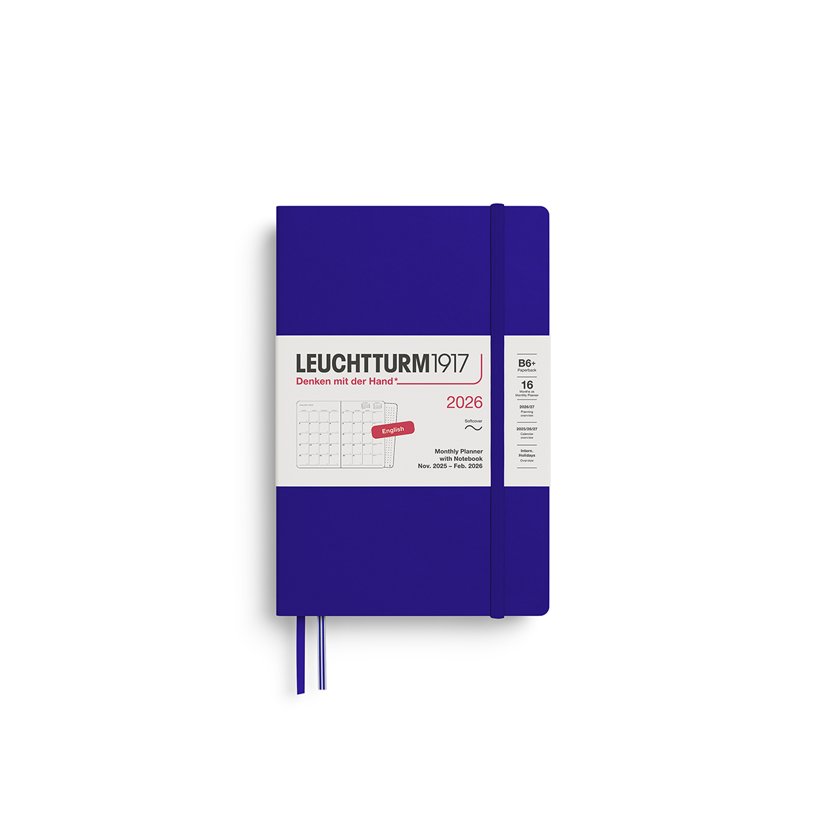 Monthly Planner & Notebook Paperback (B6+) 2026, 16 Months